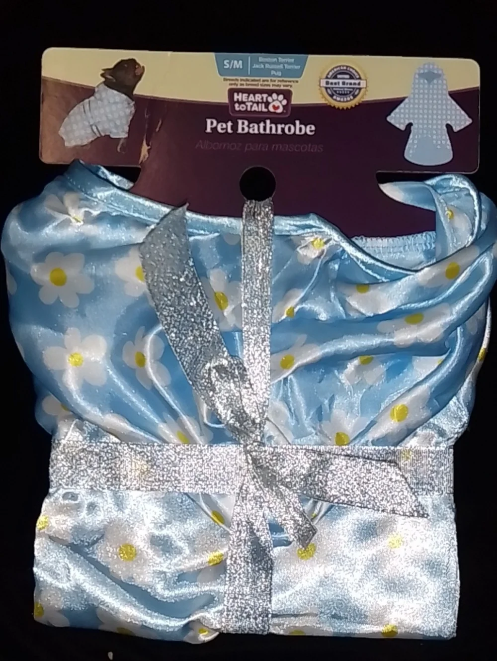 Blue Daisy Pet Bathrobe
